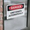 Signmission Unit Starts Automatically Danger Sign, Vinyl Decal, 10in W x 7in L, 2PK OS-2PACK-DS-D-710-L-2516 - alternate 3